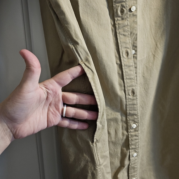 Ann Mashburn Button Down Long Sleeve T-Shirt Dress Small - Picture 6 of 8